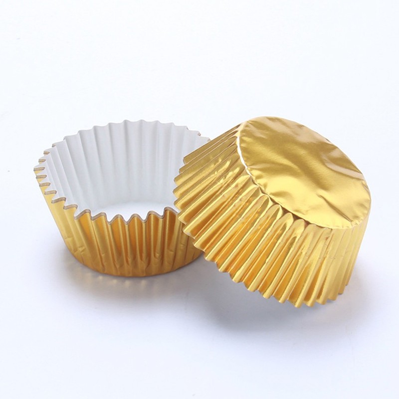 200Pcs Paper Muffin Cups with Aluminum Foil Liner for Baking and Party Use gallery