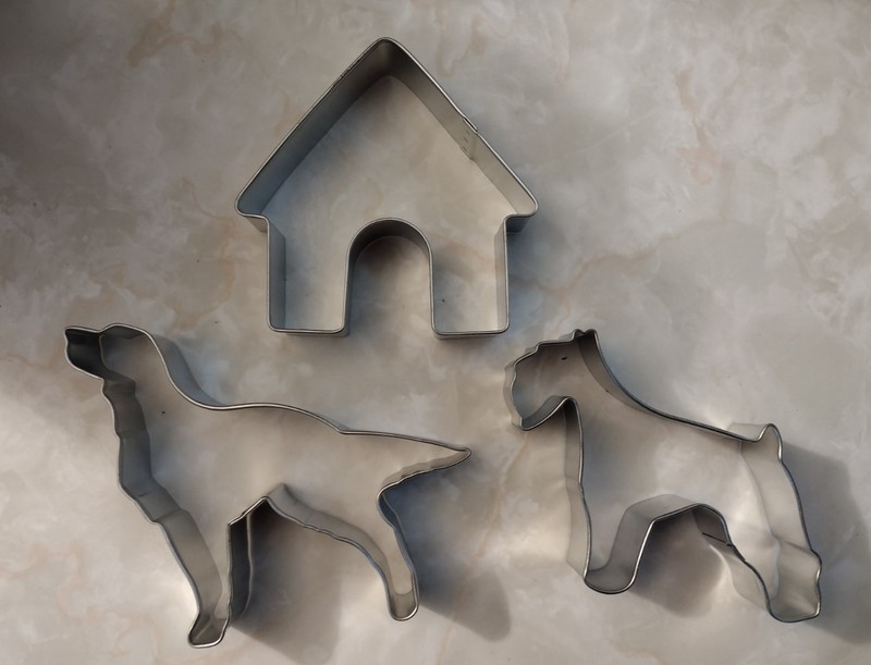 Setter Dog House Schnauzer Dog Animal Cookie Cutter Set 3 pc