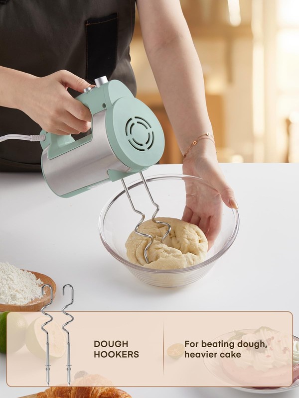 Hand Mixer Electric Handheld, 6 Speed & Turbo Electric Mixer, 300W Handheld M... gallery