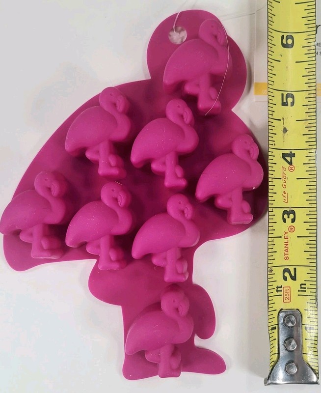 Pink Flamingo Silicone Mold Mini Candy Chocolate Resin Craft Tray Set of 2 New gallery