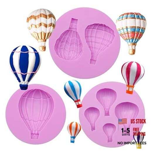 Hot Air Balloon Silicone Chocolate Molds, Confession Balloon Fondant Baking