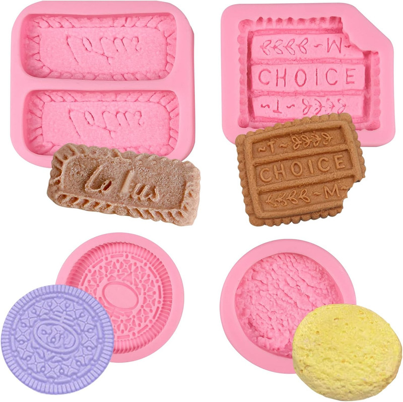 Biscuit Silicone Molds Cookies Chocolate Candy Fondant Molds Can Be Used for Cak gallery