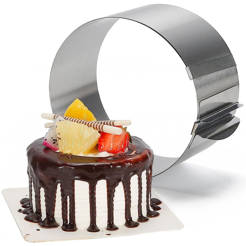 6-12 Inch Stainless Steel Pastry Cake Ring Decorating Mould Baking Accessories gallery