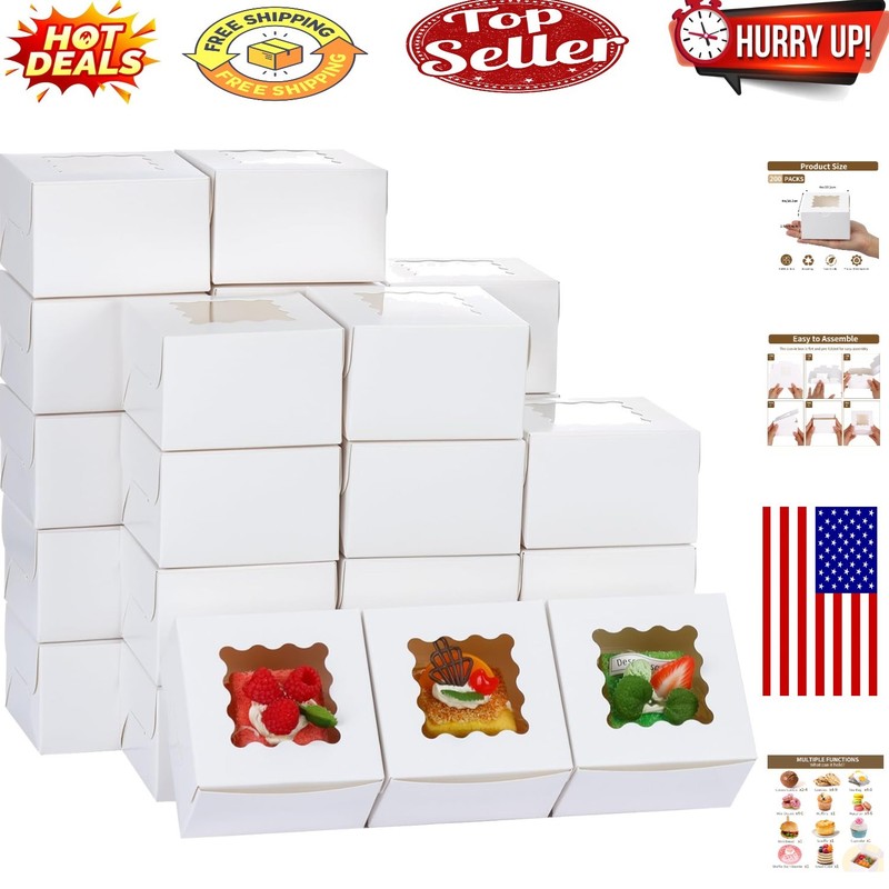 ClearView Bakery Gift Boxes – Perfect for Pastries & Treats