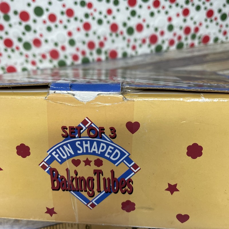 Vintage. fun shapes baking tubes. New Christmas Or Everyday. Fun Food gallery