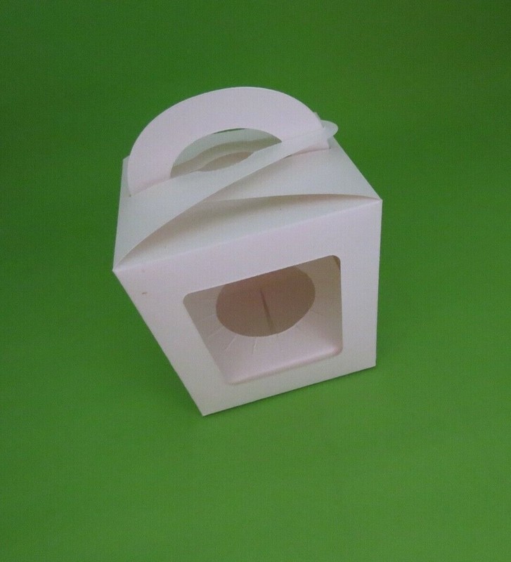 Mini Cupcake / Tea Light Cake Box -Package of 10 – Birthday Party Shower Wedding