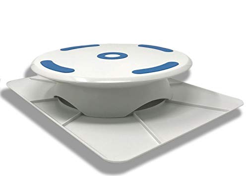 Reversible 2-Sided Revolving Cake Decorating Stand, Plastic 16" White gallery