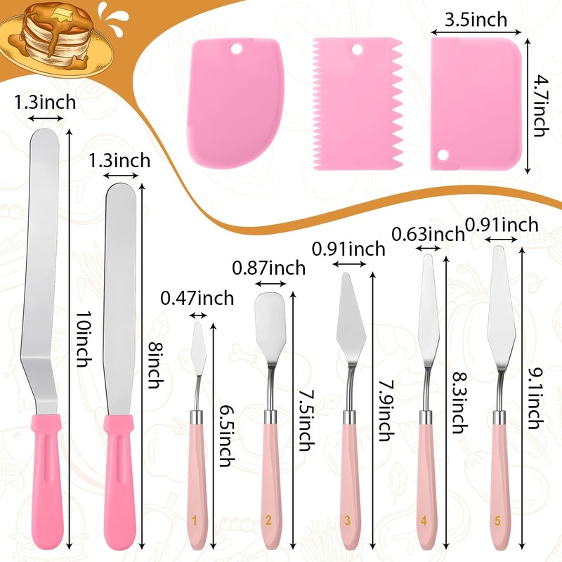 10 Pcs cake spatula set Decorating Kit Baking Supply Accessories Tools for Be... gallery