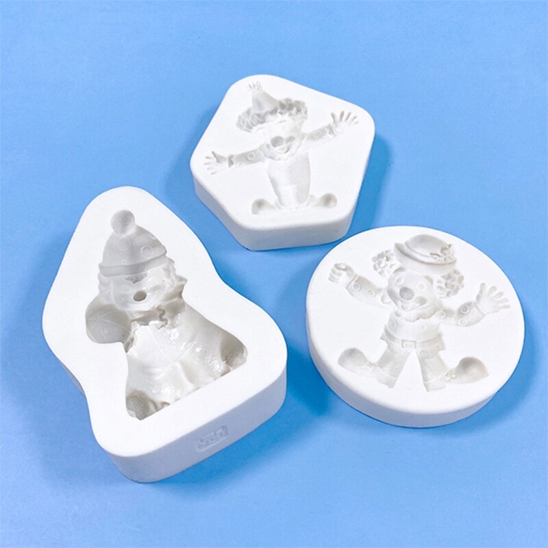 Halloween Clown Silicone Flexible Safe Mould Clay Resin Ceramics Candy gallery