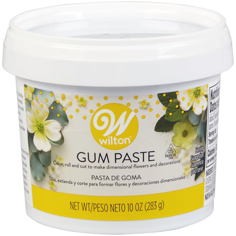 Ready-to-Use White Gum Paste Icing for Edible Cake Decorations and Frosting