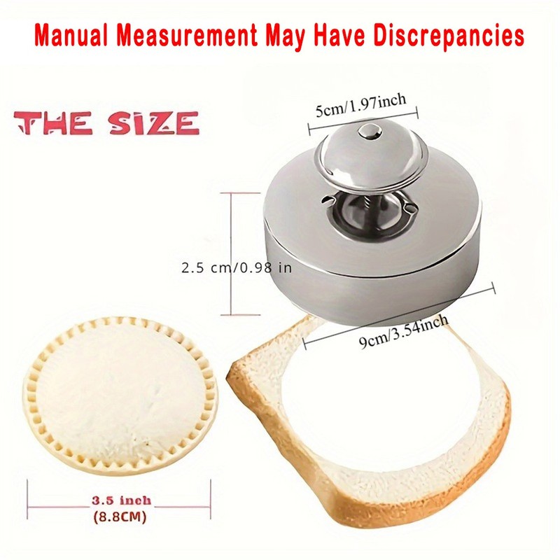 Stainless Steel Uncrustable Maker Sandwich Cutter Sealer for Homemade Sandwiches
