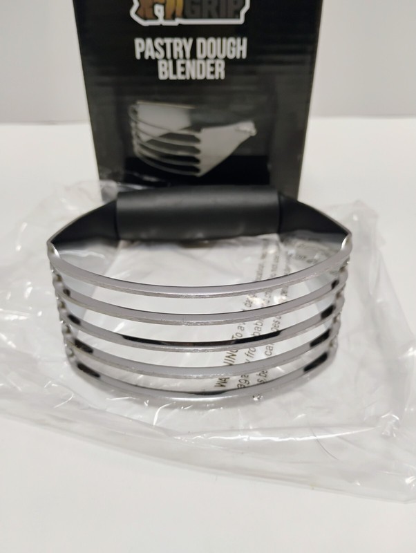 Gorilla Grip Pastry Dough Blender and Butter Cutter Thick Sharp Stainless Black gallery
