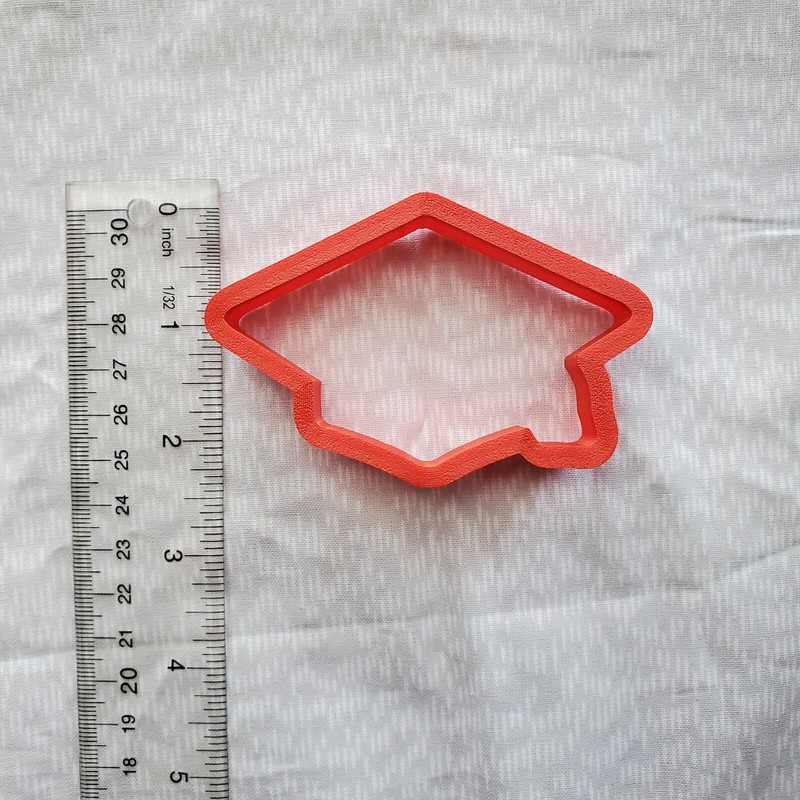 Graduation Hat Cookie Cutter Silouhette | 3D Print gallery
