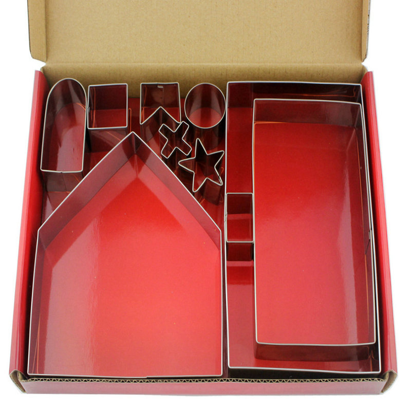 Gingerbread House Cookie Cutter Set Reuseable Christmas Baking Biscuit Cutters gallery