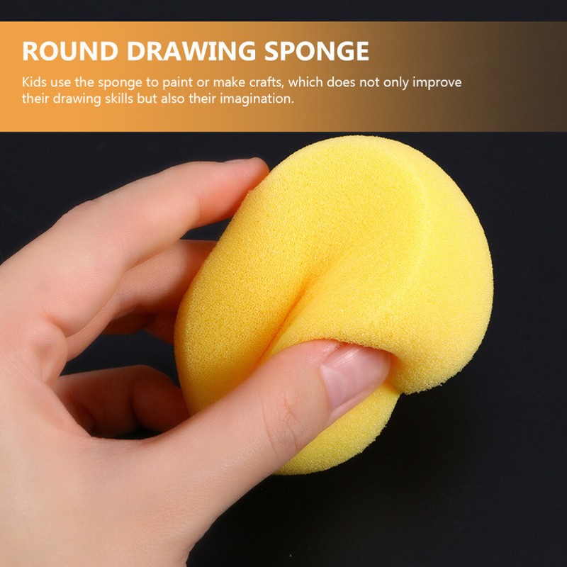 8pcs Pottery Clay Sponge Sponge Art Safe Supple Paint Sponges for School Gift gallery