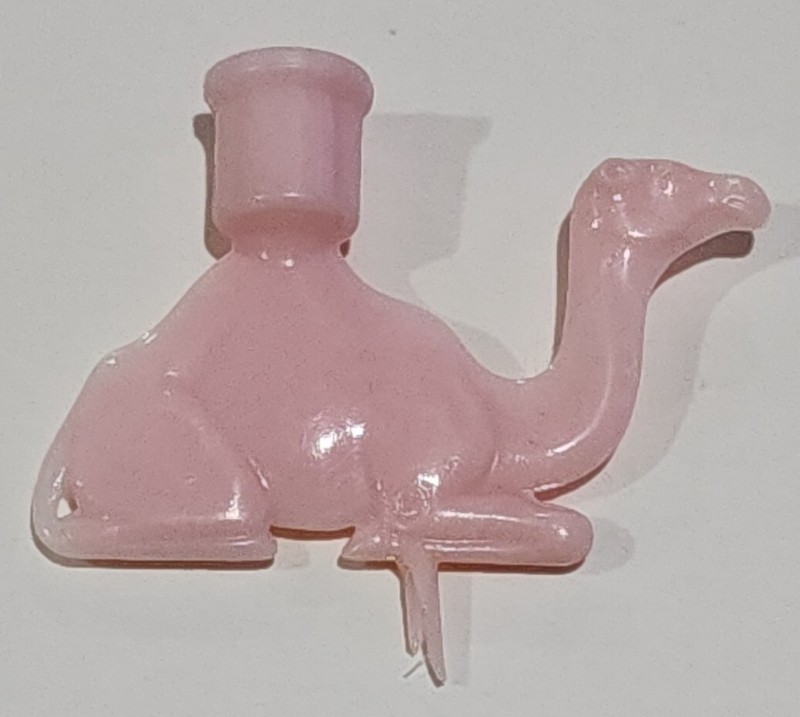 VINTAGE Pink Plastic Circus Animals Candle Holder, set of 5 + Other Holders gallery