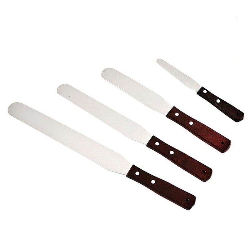 4/6/8/10 Inch Stainless Steel Cake Spatula Butter Cream Icing Frosting Kitchen gallery