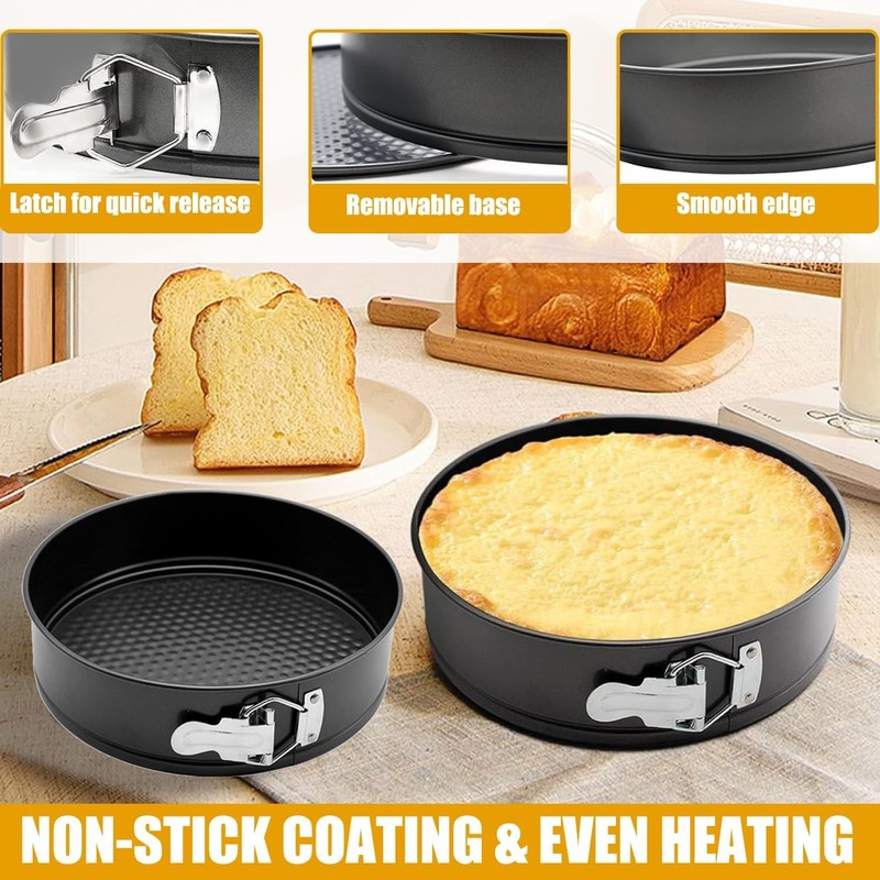 540PCS Cake Decorating Kit - Baking Supplies with 4 Springform Pans, Rotating Tu gallery