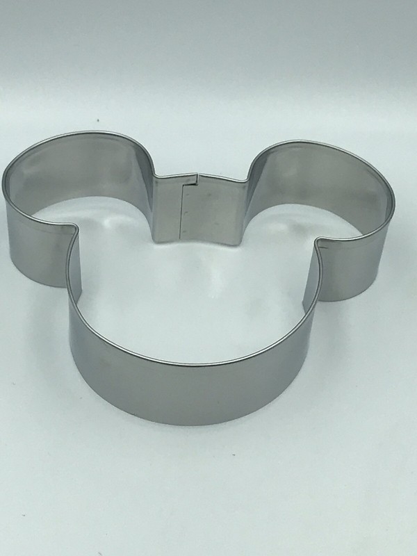 Cookie Cutter Mickey Mouse Head Stainless Steel 10.1cm wide