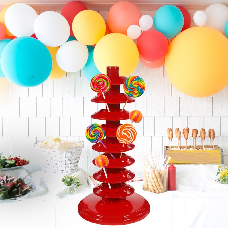 4pcs Lollipop Stand Organizer: Cake Pop Holder Rack Tower 8-Tier Candy Sucker gallery