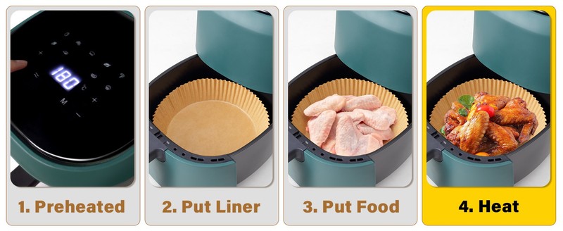 Air Fryer Liners Disposable, 250pcs Non-sti Disposable Airfryer Liners, gallery