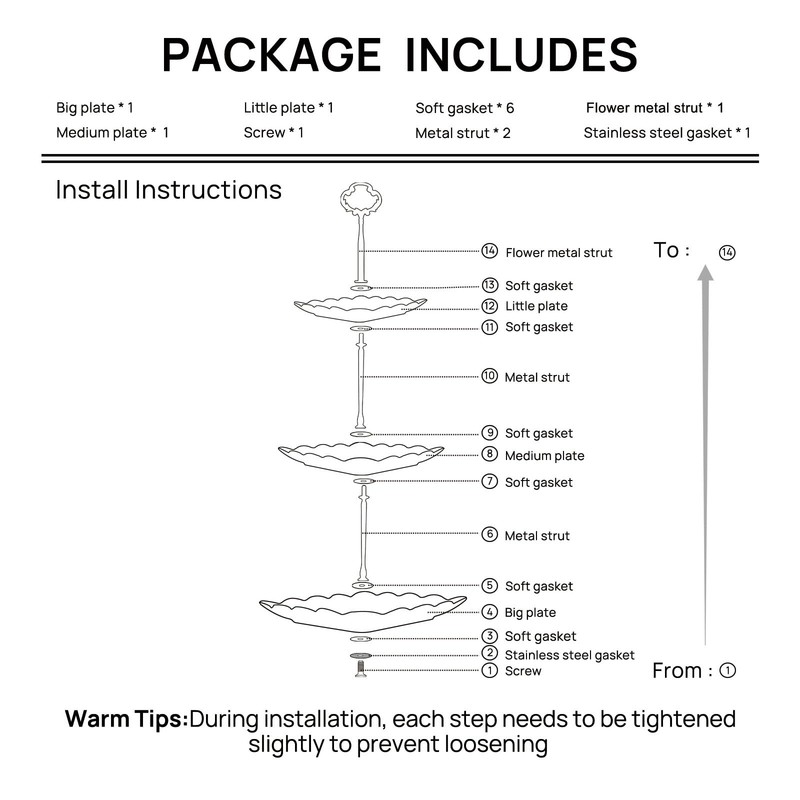 3 Tier Porcelain Cupcake Stand Tiered Serving Cake Stand Square White Embossed D gallery