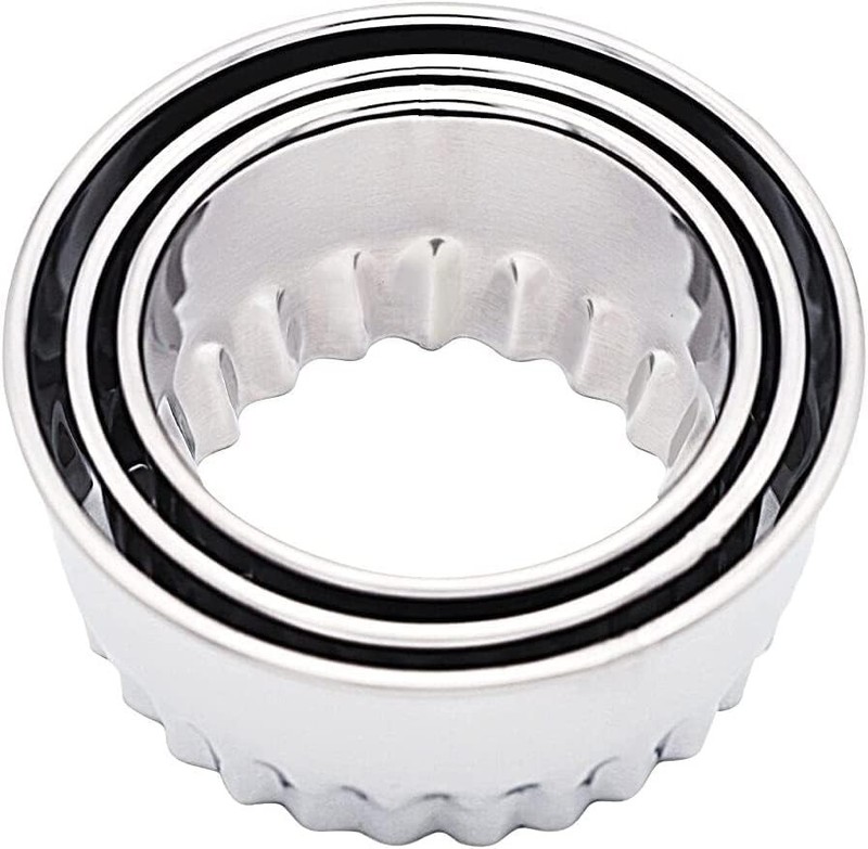 Biscuit Cutters, Round Cookie Cutters/Stainless Steel Dumpling Cutters/Cake Past