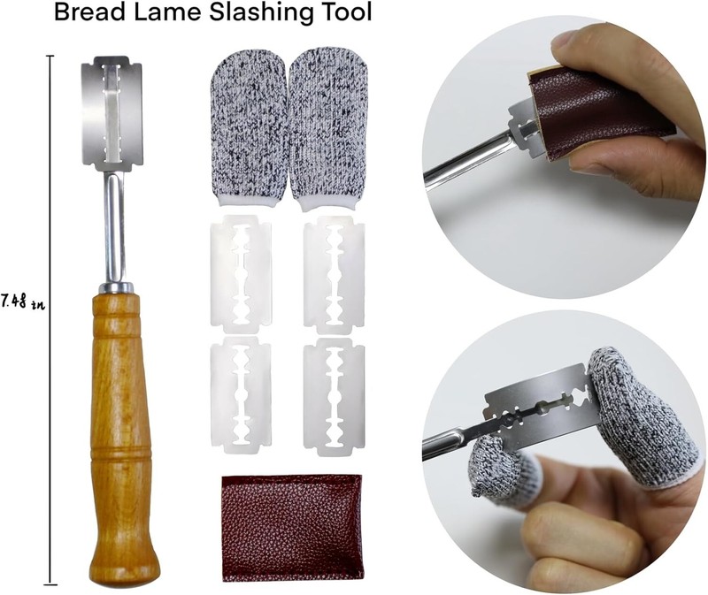20Pcs Bread Making Kit - Silicone Mat, Spatula, Proofing Cloth, Lame, Measuring gallery