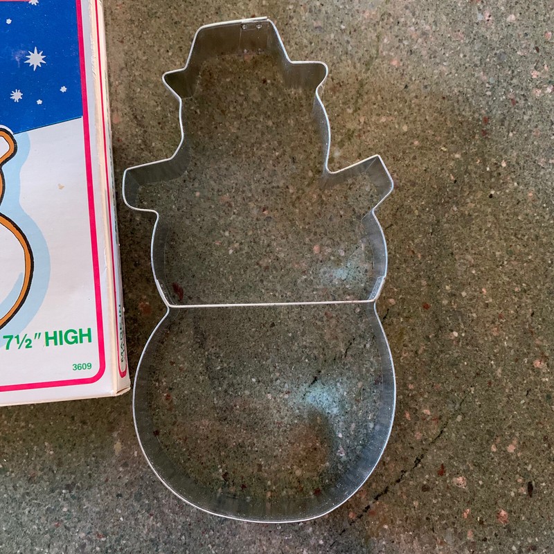 Snowman Metal Cookie Cutter Fox Run Craftsman 1984 USA 3609 gallery