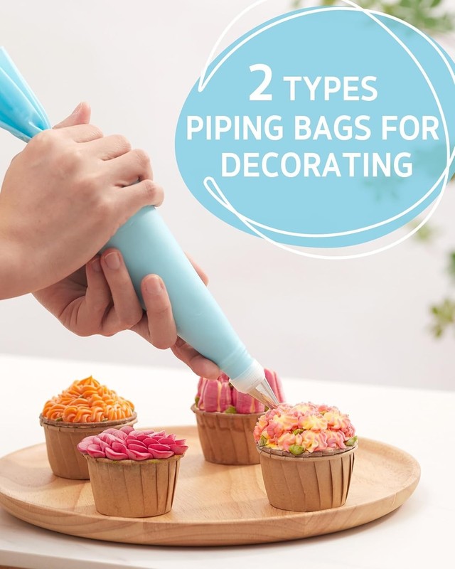 Professional 65-Piece Cake Decorating Supplies with Turntable & Accessories gallery