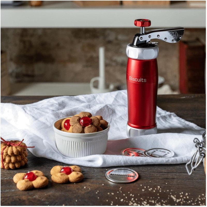 Red Cookie Press Design Line - 20 Shapes, Made in Italy