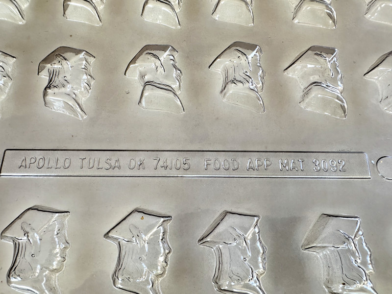 Vintage Apollo Candy Mold Plastic Graduate Head -#3092 gallery