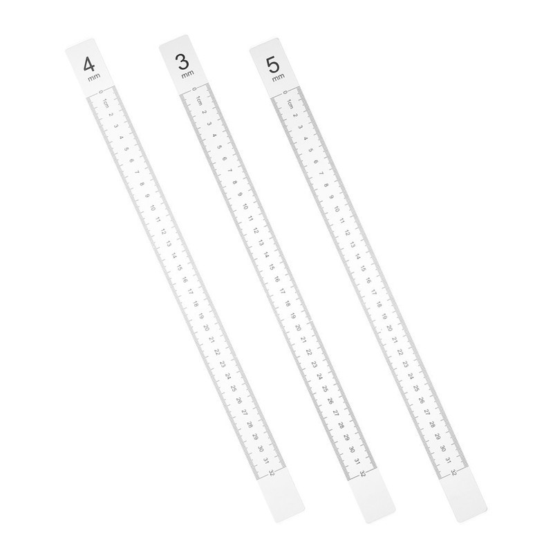 3 Pcs Baking Balance Ruler Dough Rolling Leveling for Cookie Pastry