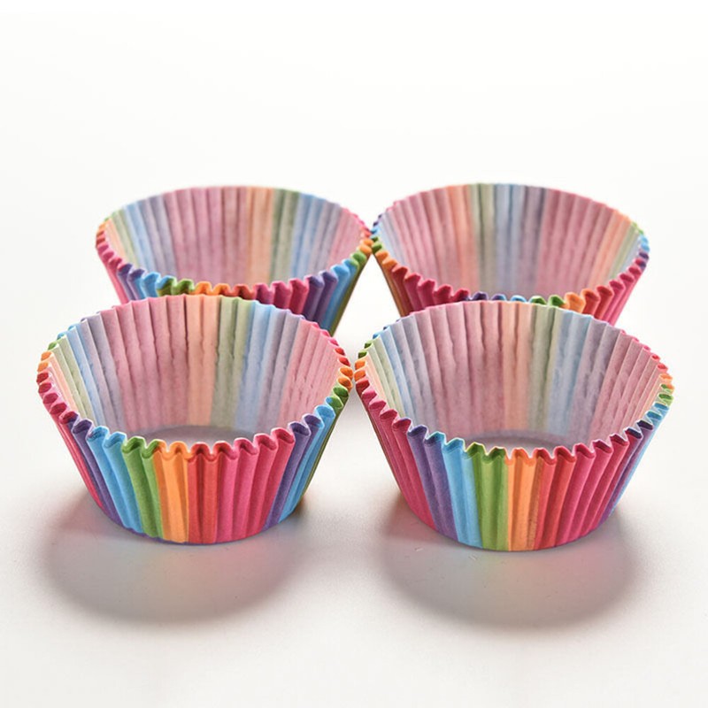 100PCS paper dessert cups Paper Cupcake Wrapper Muffin Baking Cups Cake Cup