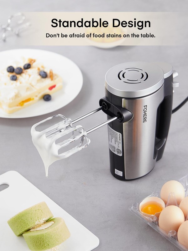 Hand Mixer Electric Handheld, 6 Speed & Turbo Electric Mixer, 300W Handheld M... gallery