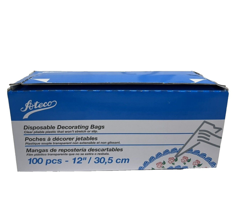 ⭐⭐⭐⭐⭐ Premium Piping Bags for Cake Decoration 12" Disposable Ateco 100pcs gallery