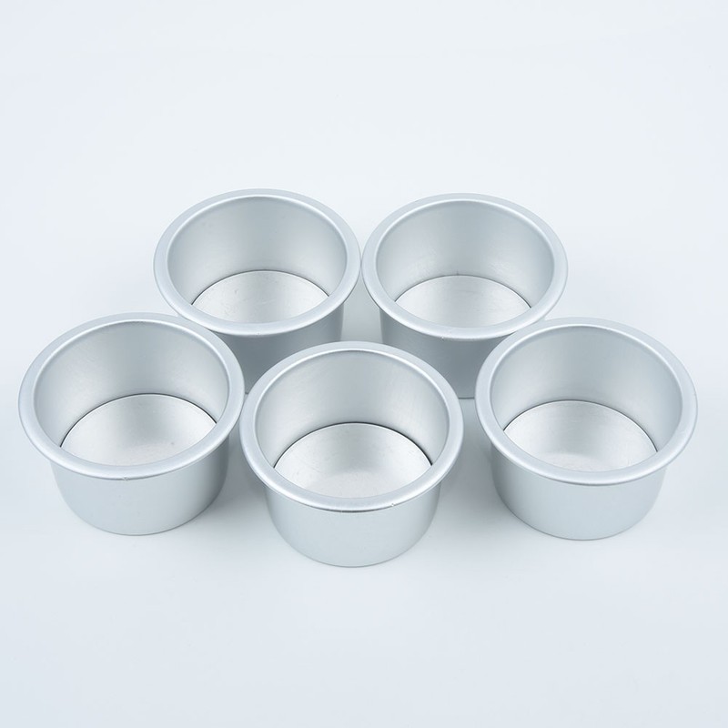 5 Pcs 2.5 Inch Anodized Aluminum For MINI Cake For Mold Set Nonstick Baking gallery