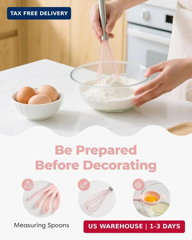Kootek 158PCs Cake Decorating Kit, Baking Supplies Tools - Includes Cake Stand T gallery