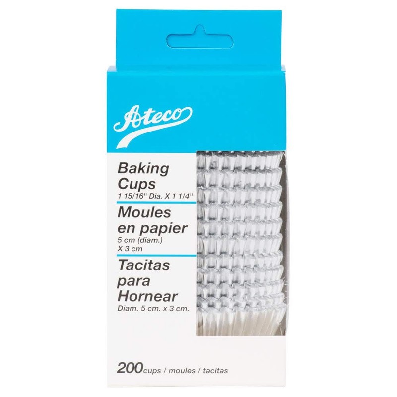 Baking Cups – Silver Foil – 200 pcs – standard