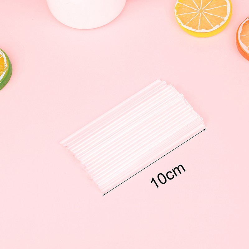 50 Pcs Transparent Acrylic Sticks Reusable Cake Pops Stick For Making Dessert