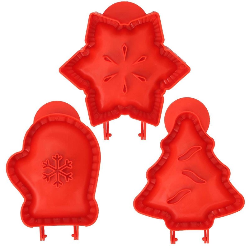 3Pcs Mini Hand Pie Molds - Dough Presser Pocket Pie Molds for Baking - One Press gallery