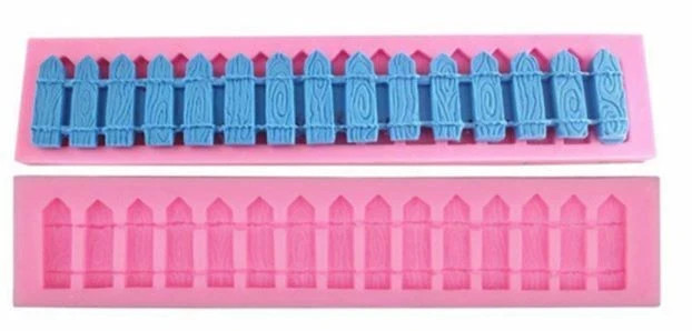 Silicone Picket Fence Mold Chocolate Candy Resin 15 Cells 7"L x 1.3H gallery