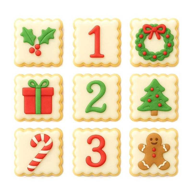 1 Dozen 12 Mini Fluted Square 1.5'' Cookie Cutters Wedding Favors Party Gifts Me gallery