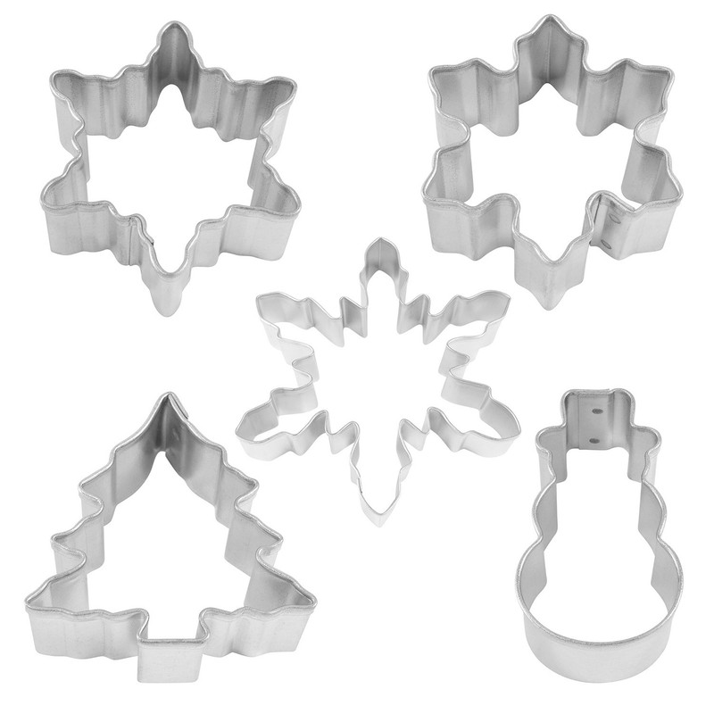 R&M International 5 Piece Mini Snowfall Cookie Cutter Set gallery