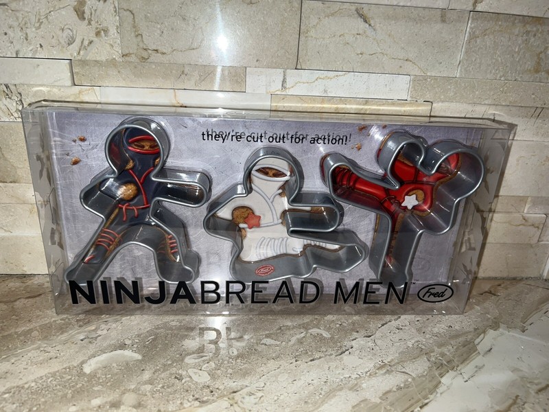 FRED Ninja Bread Men Cookie Cutters Kung Fu Bakeware Karate