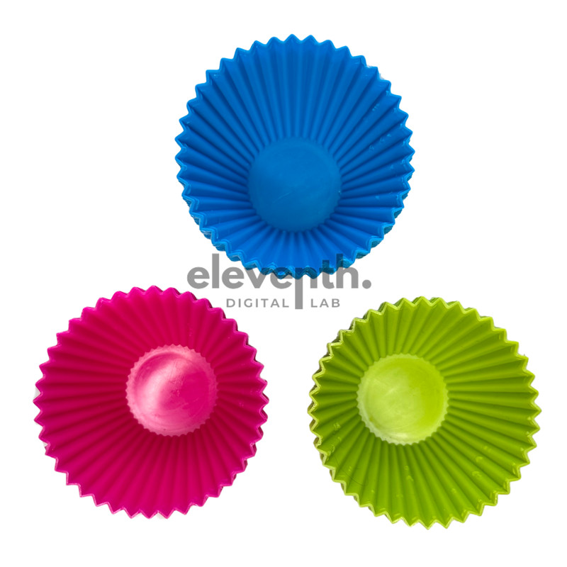 14-Pieces Pcs Multi-Color Jelly Pudding Muffin Plastic Cup Mold Pink Blue Green gallery