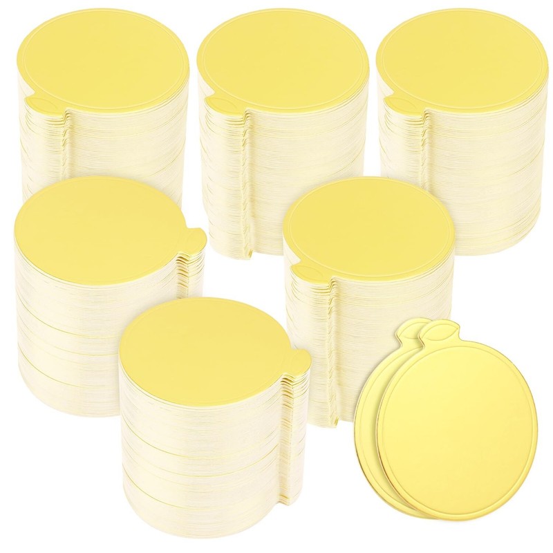 600PCS 3inch Mini Cake Boards, Premium Round Golden Mousse Cake Boards, Versa…
