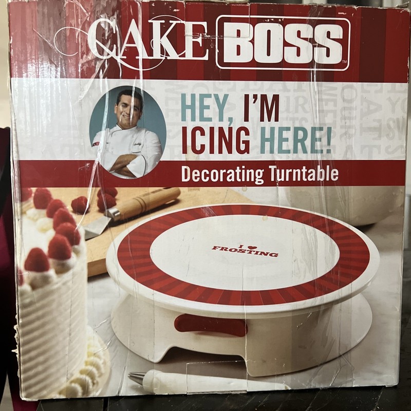 Cake Boss Dessert Decorating Turntable “Hey, I’m Icing Here”! NIB