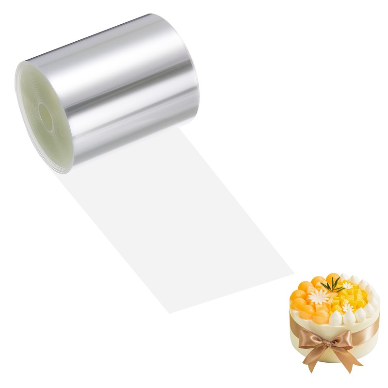 2.4 x 196.9 Inch Cake Collar, Acetate Sheets for Baking Clear Acetate Rolls