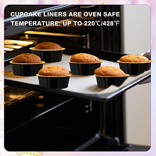 100 Pcs Disposable Ramekins with Lids 8 oz - Aluminum Foil Cups for Baking, Muff gallery